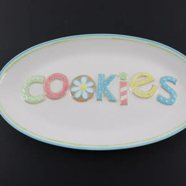 Hallmark Springtime Flowers Porcelain Cookies Platter Sugar Cookie Recipe