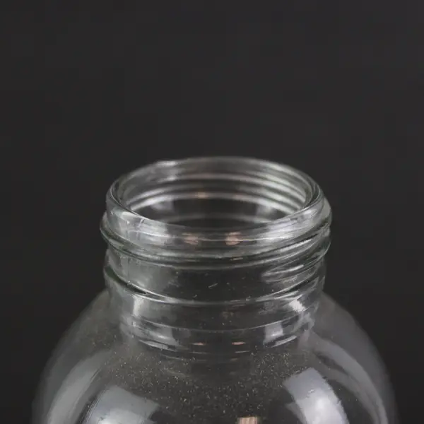 16oz Clear Glass Tall Juice Bottle
