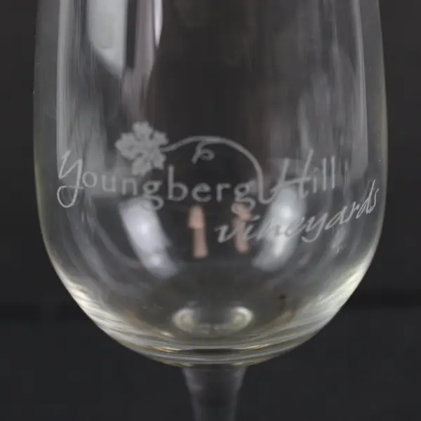 Lot of 4 Stemmed Wine Tasting Nosing Promo Glasses Multiple Wineries