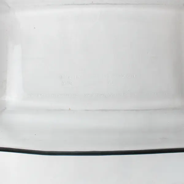 3 Qt Clear Glass Oblong Casserole Baking Dish