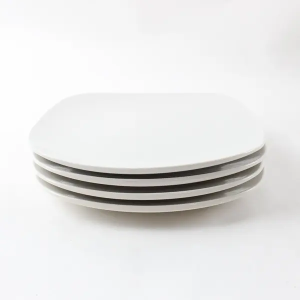 Royal Norfolk White Square Salad Dessert Plates Set of 4 7.5in
