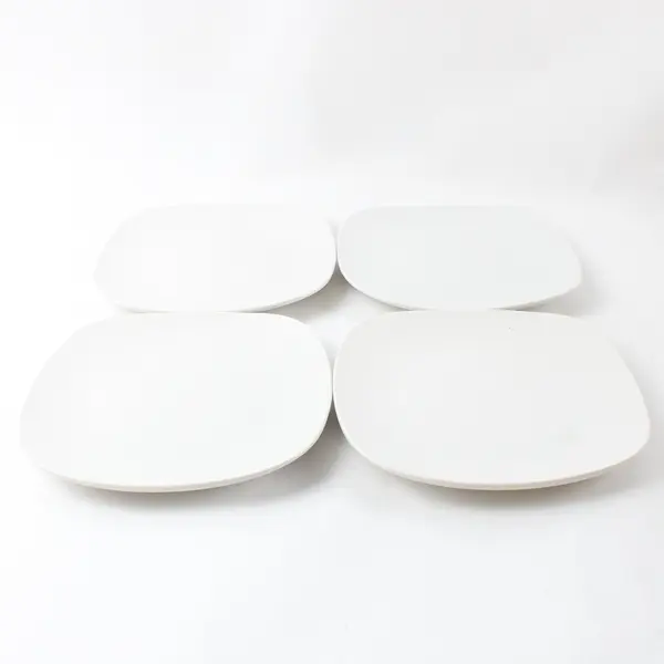 Royal Norfolk White Square Salad Dessert Plates Set of 4 7.5in