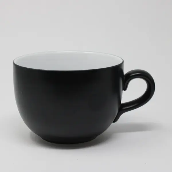 Set of 2 Steelite Performance Matte Black Ceramic Coffee Mugs