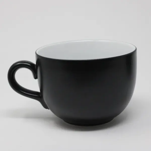 Set of 2 Steelite Performance Matte Black Ceramic Coffee Mugs