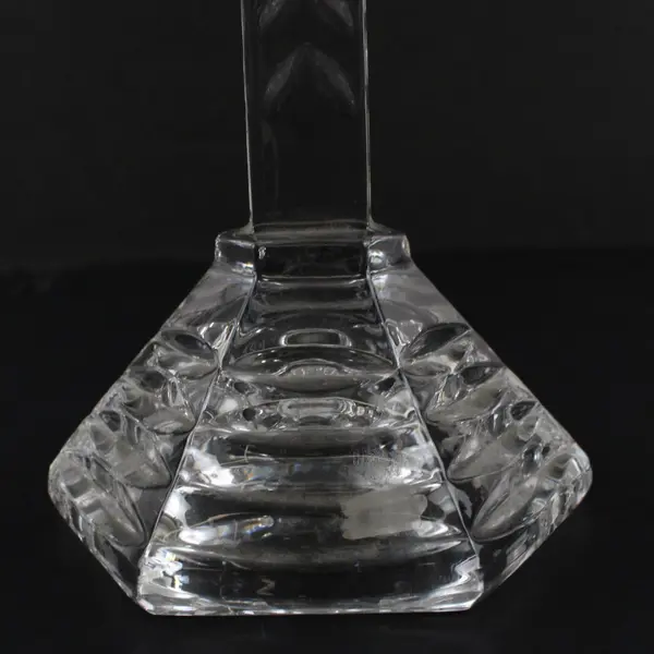 Imperial Estate 24% Lead Crystal 8.5in Leaf Pattern Cross Figurine