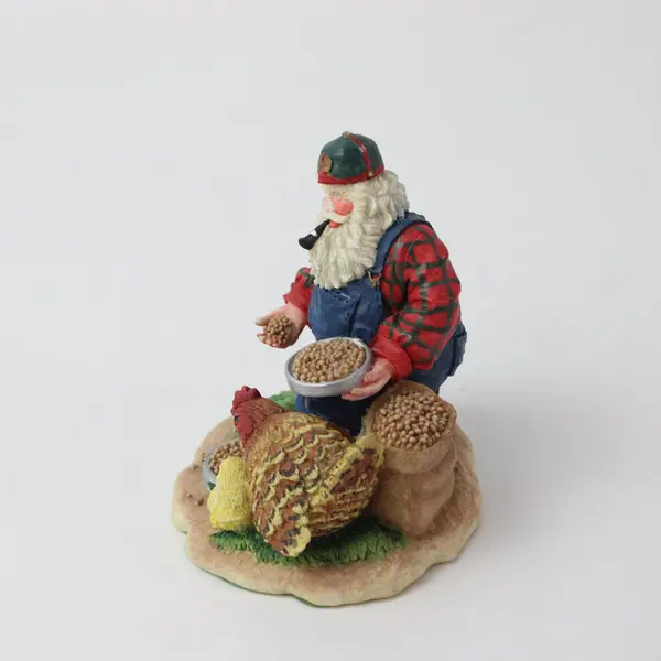 Enesco 1995 Down Home Santas Resin Santa Figurine Christmas Decor