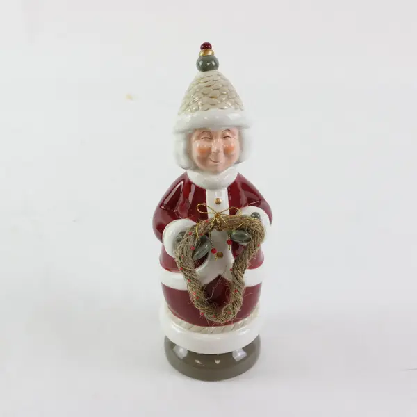 Department 56 Mrs. Santa Ceramic Figurine 37031 Christmas Decor