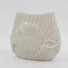 Coastal Seashell Starfish Toothbrush Holder Beige Bathroom Decor