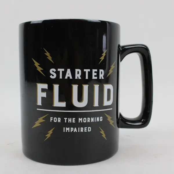 Clay Art Ceramic Black Coffee Mug Classic Design