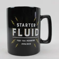 Clay Art Ceramic Black Coffee Mug Classic Design