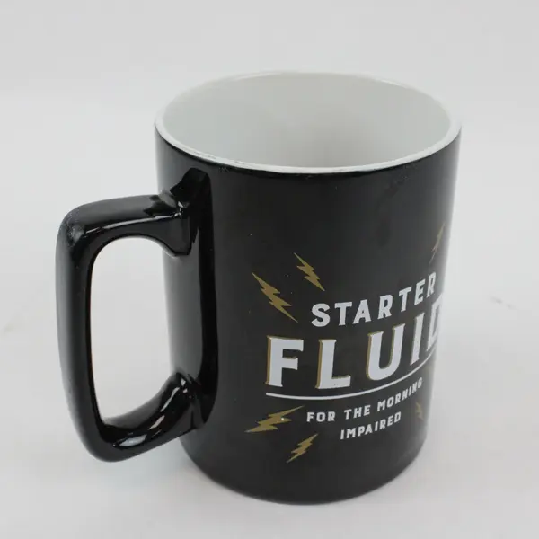 Clay Art Ceramic Black Coffee Mug Classic Design