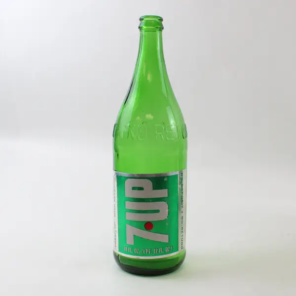 Vintage Green Glass Soda Bottles Lot of 3 28 fl oz Collectible