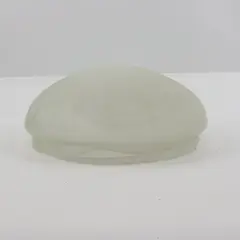 Unbranded Frosted Alabaster Glass Dome Shade Only Swirl Pattern 9.5in