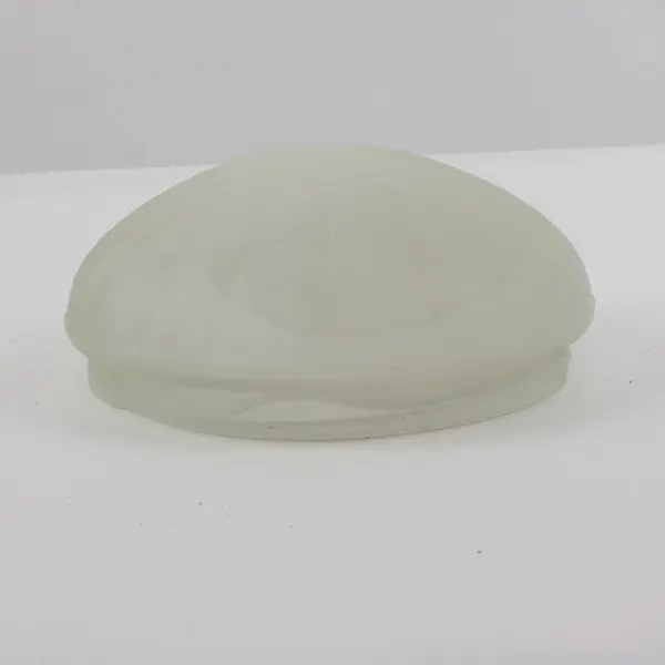 Unbranded Frosted Alabaster Glass Dome Shade Only Swirl Pattern 9.5in
