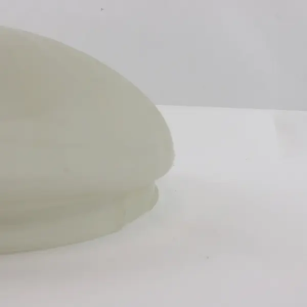 Unbranded Frosted Alabaster Glass Dome Shade Only Swirl Pattern 9.5in