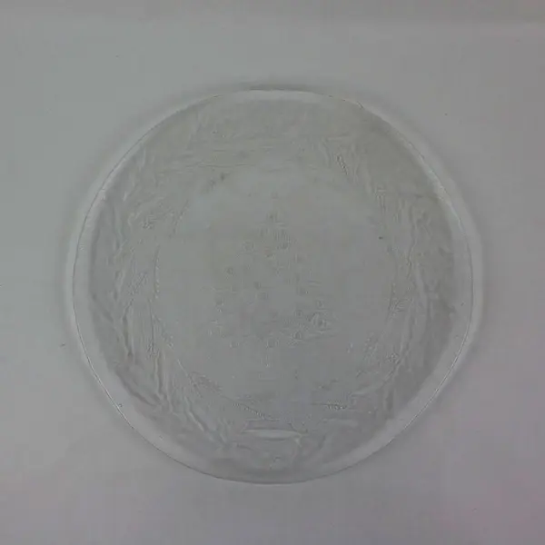 Arcoroc Holly Tree Clear Glass Christmas Serving Platter 13 Inch