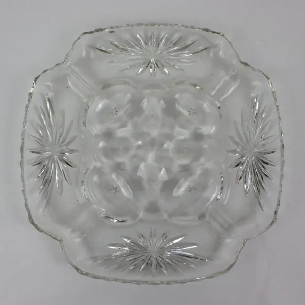 Anchor Hocking EAPC Early American Prescut Clear Glass Deviled Egg Plate