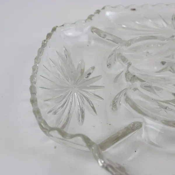 Anchor Hocking EAPC Early American Prescut Clear Glass Deviled Egg Plate