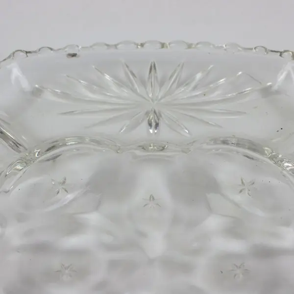 Anchor Hocking EAPC Early American Prescut Clear Glass Deviled Egg Plate