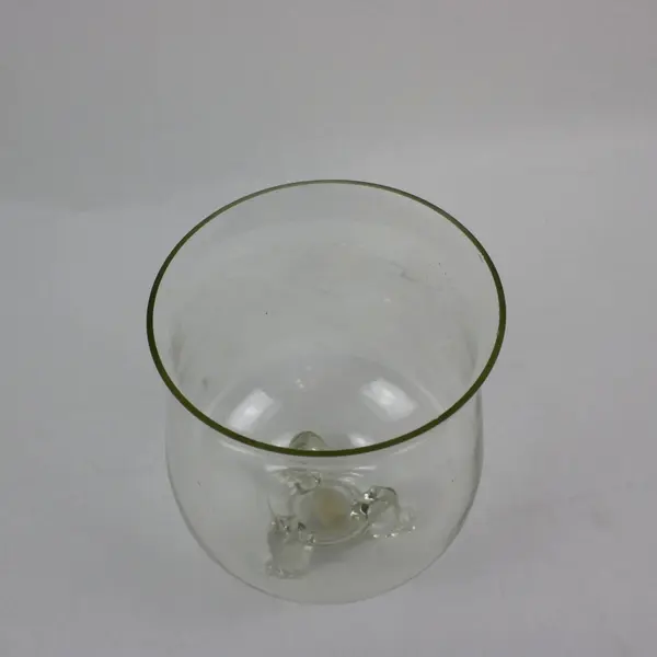 Clear Glass Hurricane Candle Holder Vase with Pedestal Foot