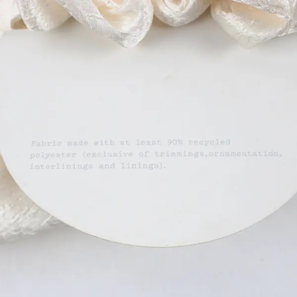 Lot of 3 Layered Cream Satin Hair Bows Ivory Ribbon Accessories
