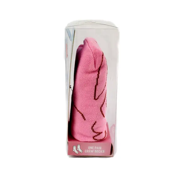 Gertex Girls Crew Socks 1 Pair Pink Animal Size 7-9