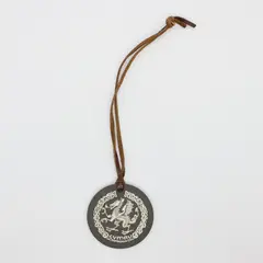 Cymru Welsh Dragon Leather Cord Souvenir Tag