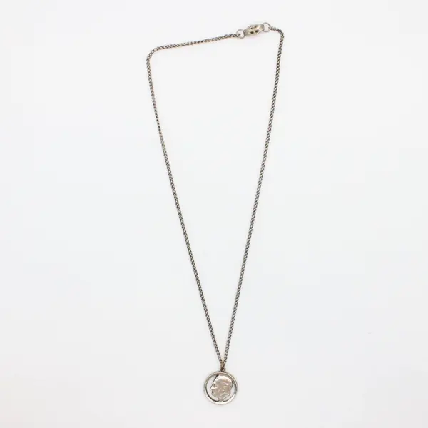 Franklin D. Roosevelt Dime Coin Pendant Necklace 16 Inch Chain
