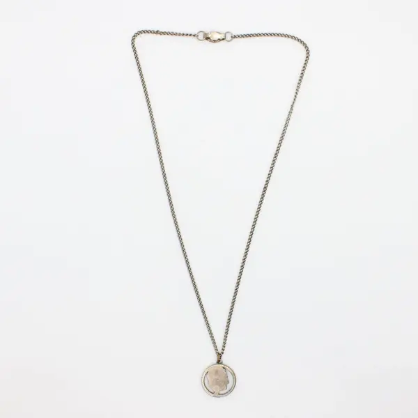 Franklin D. Roosevelt Dime Coin Pendant Necklace 16 Inch Chain