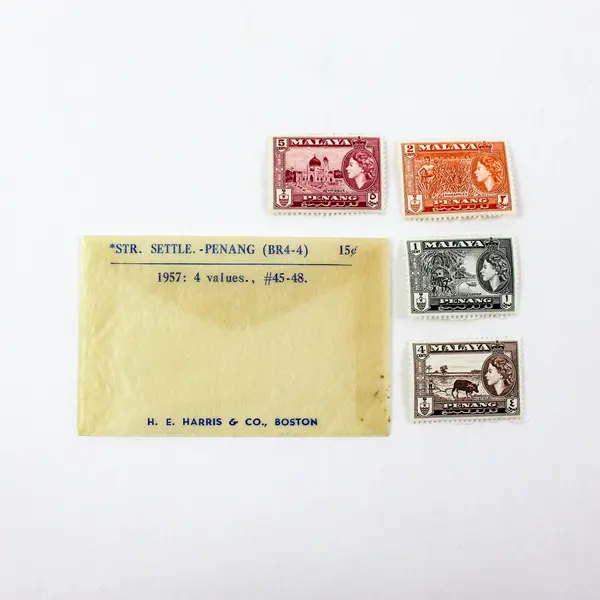 Malaya Penang Straits Settlements Scott #45-48 1c 2c 4c 5c MNH