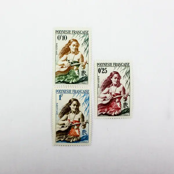 Set Of 3 French Polynesia Stamps Scott #182-184 0.10 0.25 1F