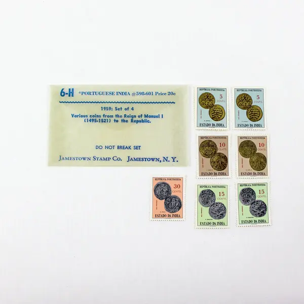 Lot of 7 Portuguese India Goa 1959 Scott #598-601 Stamps Mint