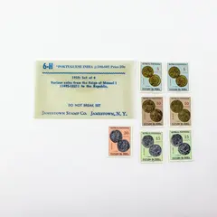 Lot of 7 Portuguese India Goa 1959 Scott #598-601 Stamps Mint