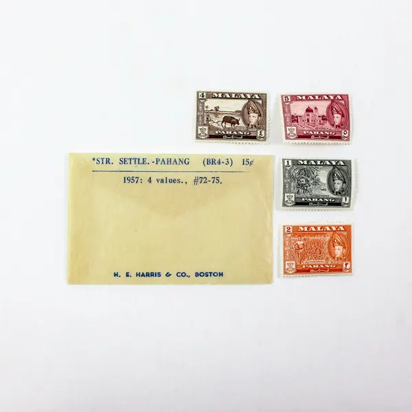 Malaya Pahang Straits Settlements Scott #72–75 Stamps 1c 2c 4c 5c MNH