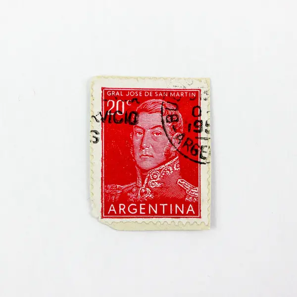 Lot of 5 Used Argentina Postage Stamps San Martín Roosevelt Mariano Moreno