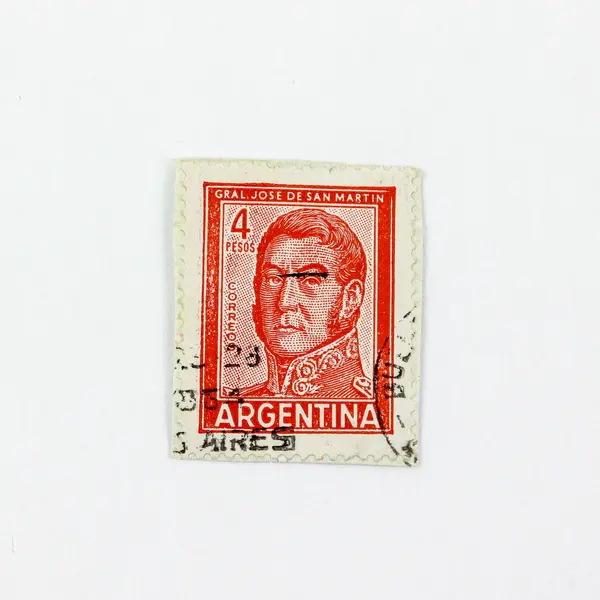 Lot of 5 Used Argentina Postage Stamps San Martín Roosevelt Mariano Moreno