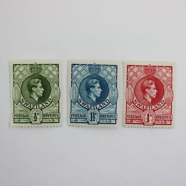 Swaziland 1938-42 Scott #27-29 King George VI Stamps