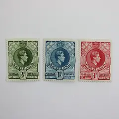 Swaziland 1938-42 Scott #27-29 King George VI Stamps