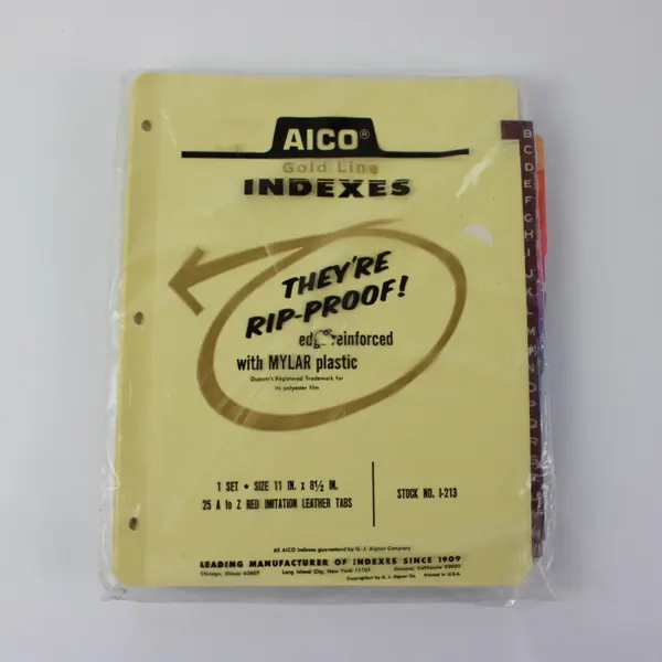 Lot of Assorted AICO Gold Line Tabbed Binder Dividers Stock No I-213
