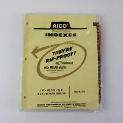 Lot of Assorted AICO Gold Line Tabbed Binder Dividers Stock No I-213