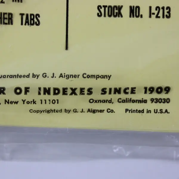 Lot of Assorted AICO Gold Line Tabbed Binder Dividers Stock No I-213
