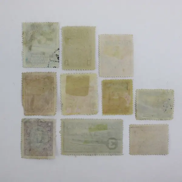 Lot of 10 Used Latin America Stamps Colombia Peru Nicaragua Honduras Guatemala