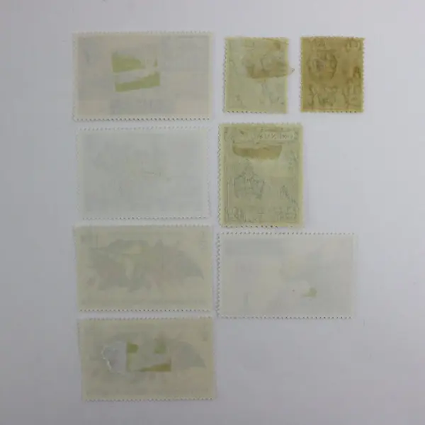 Lot of 8 Mixed British Caribbean Postage Stamps 1920s-1970s Mint Hinged