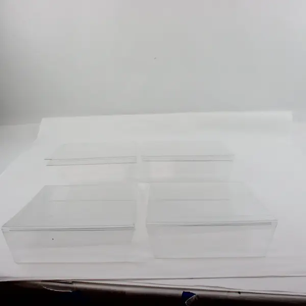 Lot of 4 Clear Acrylic Sign Holders 8.5 x 11 Inch Display