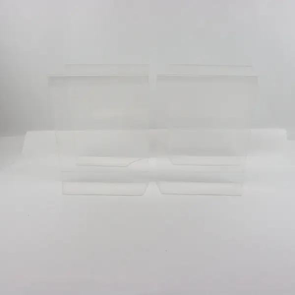Lot of 4 Clear Acrylic Sign Holders 8.5 x 11 Inch Display