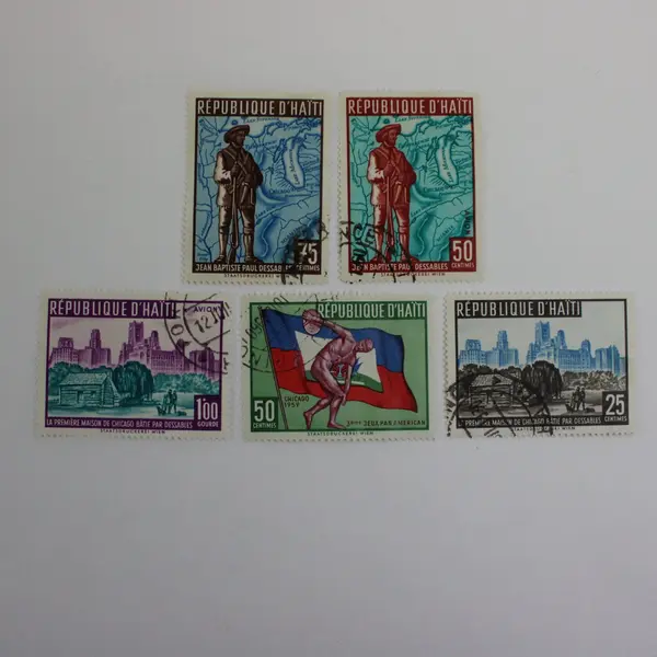 Haiti 1959 3rd Pan American Games Set of 5 Used Stamps Scott #448-450 C146-147