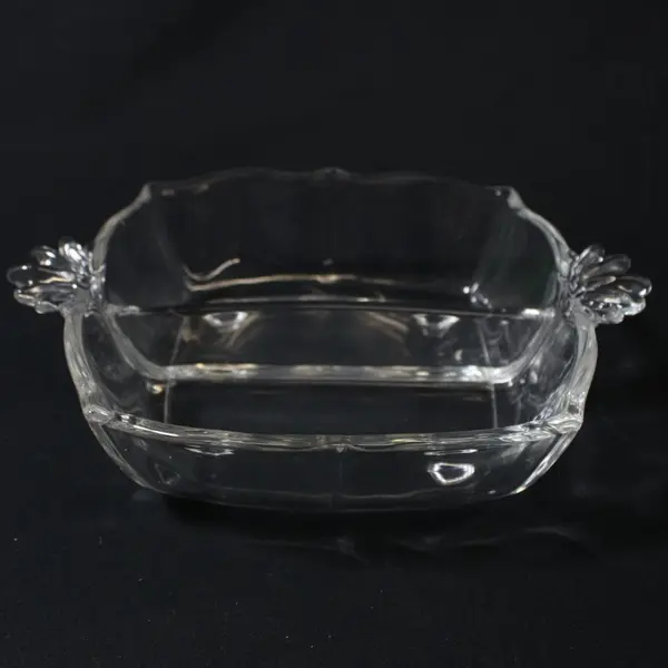 VTG Fostoria Baroque Four-Footed Glass Candy Nut Dish 5.75"