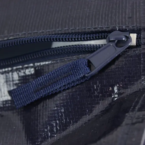 Large Heavy Duty Navy Blue Coated Fabric Moving Storage Bag Zipper Handles
