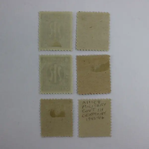 Set Of 6 Germany AM Post 1945 Allied Occupation Stamps Pfennig MH