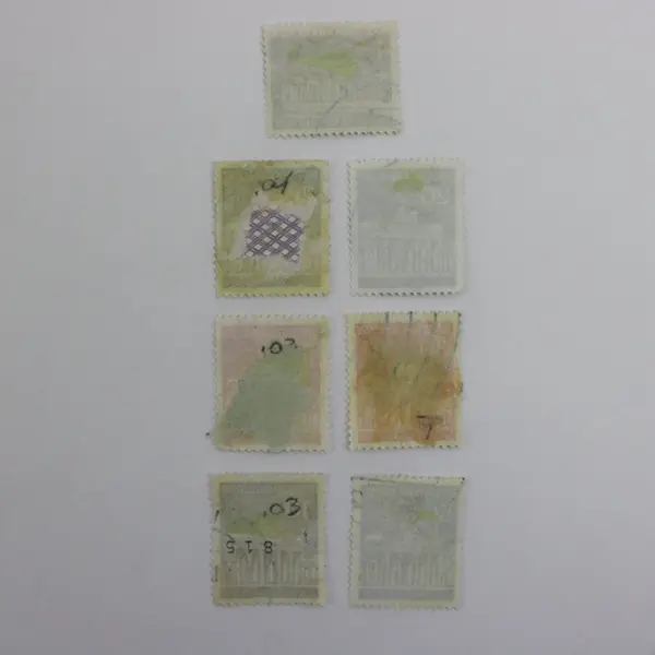 Germany 1966 Brandenburger Tor Lot of 7 Used Stamps